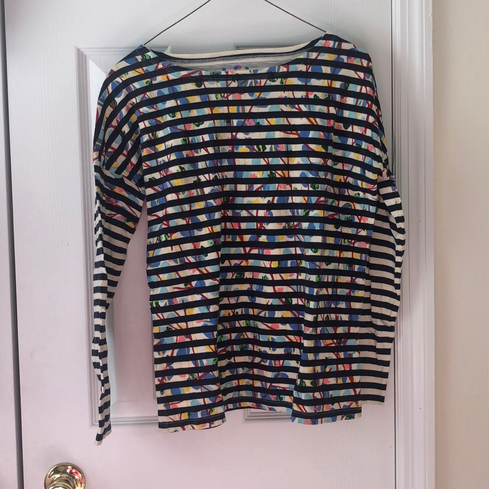 J. Crew Striped colorful tee. Size XXS